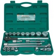 Jonnesway S04H6121S Набор торцевых головок 3/4&quot;&quot;DR 19-50 мм, 21 предмет
