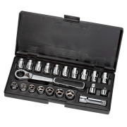 SATA 09134 Головки (набор) 21пр. Накидные с Принадлеж. (Metric &amp; S.A.E.) пласт.кор.