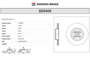 Sangsin brake SD5409